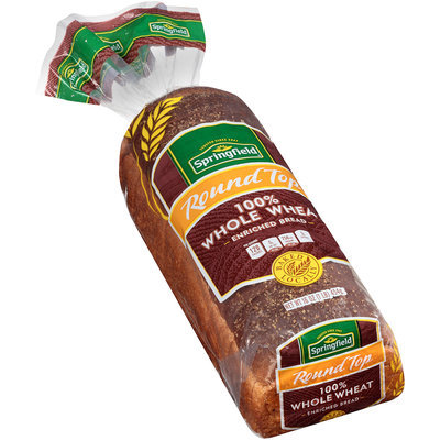 Springfield® Round Top 100% Whole Wheat Bread 16 oz. Bag