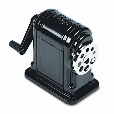 X-ACTO TABLE-MOUNT/WALL-MOUNT MANUAL PENCIL SHARPENER, BLACK