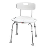 Carex Health Brands B652C0 Adjustable Bath And Shower Seat Assembled With Back