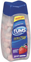 Tums® Extra Strength 750 Assorted Berries Antacid/Calcium Supplement Tablets 200 ct Bottle