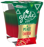 Glade® 2-in-1 Be At Peace™ & Cherish The Present™ Air Freshener Candle 3.8 oz. Jar