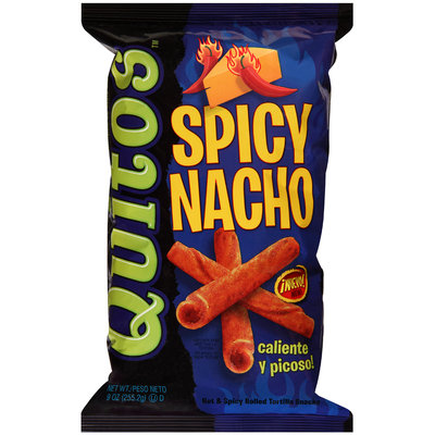 Quitos™ Spicy Nacho Rolled Tortilla Snacks 9 oz. Bag