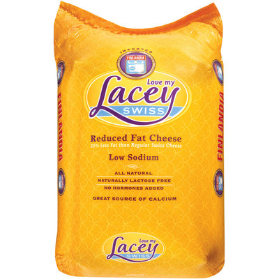 Finlandia Lacey Reduced Fat Low Sodium Swiss Cheese