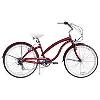 Firmstrong Bella Fashionista 7 Speed, Burgundy - Women's 26