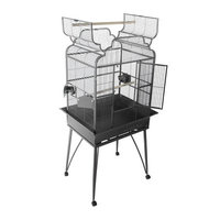 A & E Cage Co Large Victorian Dome Top Bird Cage Color: Stainless Steel
