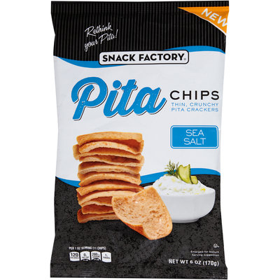 Snack Factory® Sea Salt Pita Chips 6 oz. Bag