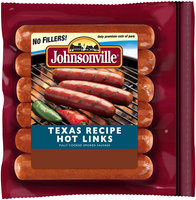 Johnsonville Texas Recipe Smoked Hot Links 14oz zip pkg (100927)