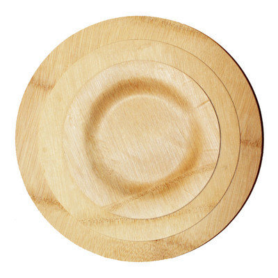 Restaurantware Bamboo Veneer Round Dinner Plate (100 Count)