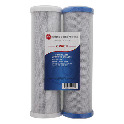 Replacementbrand GE FX12P Filter Reverse Osmosis Pre and Post Set (Pack of 2)