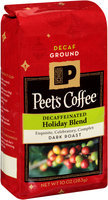 Peet's Coffee® Decaffeinated Holiday Blend Dark Roast Coffee Grounds 10 oz. Package