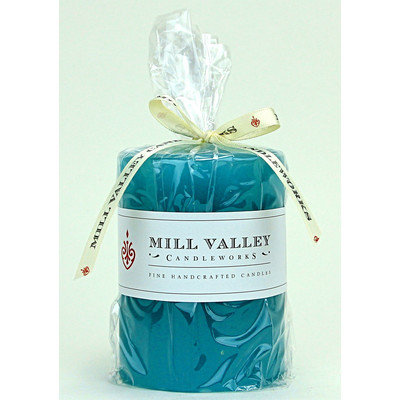 Mill Valley Candleworks Floral Seaside Scented Pillar Candle Size: 4