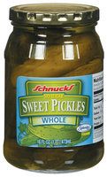 Schnucks Sweet Whole No Sugar Pickles 16 Oz Jar