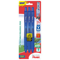 Pentel 3 Count 0.7mm Blue Needle Point Gel Pen