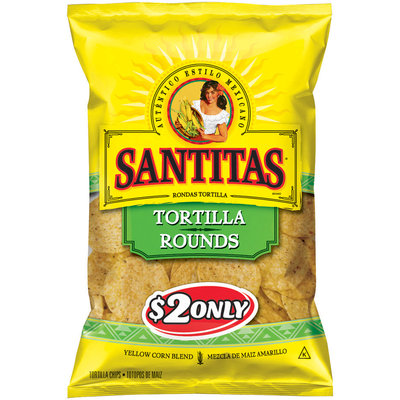 Santitas® Yellow Corn Tortilla Rounds Chips 11 Oz