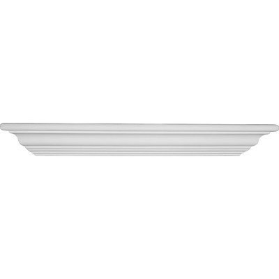 Ekena Millwork 22-7/8 in. x 16-1/4 in. x 2-5/8 in. Polyurethane Mini Classic Corner Shelf SH23X16X03
