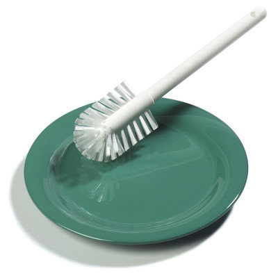 Carlisle Scrubbing Brushes 11 in. White Household Dish Brush (Case of 6) 367600TC02