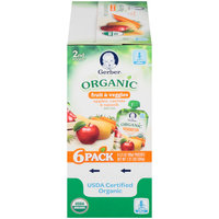 Gerber Organic 2nd Foods Fruit & Veggies Apples, Carrots & Squash Baby Food 6-3.5 oz. Pouches