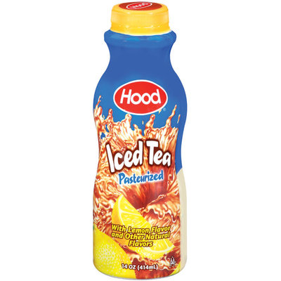 Hood Natural Lemon Flavor Iced Tea 1 Pt Plastic Bottle