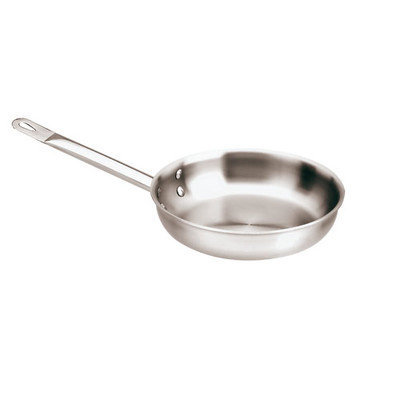 World Cuisine 12514-32 Stainless Steel Executive Frying Pan Dia. 12-1/2