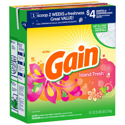 Gain® Ultra Island Fresh with FreshLock Powder Laundry Detergent 91 oz. Box