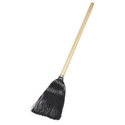 Carlisle 4168303 - Lobby Upright Broom, Wood Handle, Black Bristles