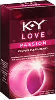 K-Y® Love Passion Couples Pleasure Gel Intimate Lubricant 1.69 fl. oz. Box