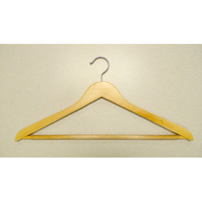 Proman Products GNB9046 Genesis Flat Big and Tall Hangers - Natural -Pack of 50