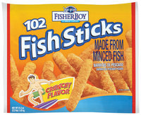 Fisher Boy Crunchy Flavor 102 Ct Fish Sticks 51.2 Oz Bag
