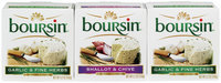 Boursin Garlic & Fine Herbs/Shallot & Chive 5.2 Oz Boxes Gournay Cheese 3 Ct Pack
