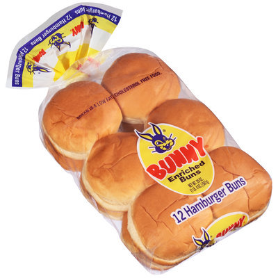 Bunny® Hamburger Buns 12 ct Bag