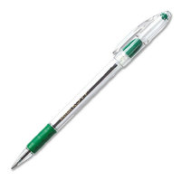 Pentel of America, Ltd. BallPoint Pen, Fine Point, Green Ink/Clear Barrel