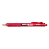 Universal Clear Barrel Roller Ball Retractable Gel Pen, 12/Pack