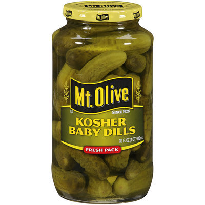 Mt. Olive Kosher Baby Dills Fresh Pack 32 fl. oz. Jar
