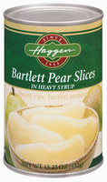 Haggen Bartlett Slices In Heavy Syrup Pears 15.25 Oz Can