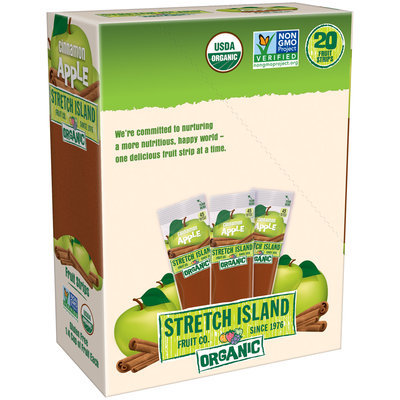 Stretch Island® Cinnamon Apple Organic Fruit Strips 20-0.5 oz. Packs
