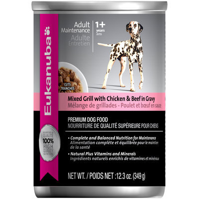 Eukanuba Adult Maintenance Mixed Grill with Chicken & Beef Dog Food 12.3 oz. Can