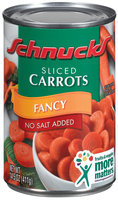 Schnucks Fancy No Sugar Added Sliced Carrots 14.5 Oz Can