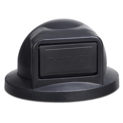 Anova Plastic Dome Top with Push Door Opening for 32 Gallon Receptacle Color: Red