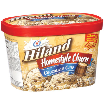 Hiland Homestyle Churn Chocolate Chip Light Ice Cream 1.75 Qt