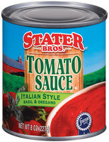 Stater Bros. Italian Style Basil & Organo Tomato Sauce 8 Oz Can