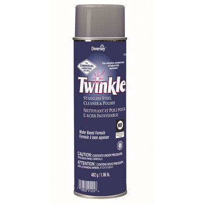 Twinkle Stainless Steel Cleaner and Polish Lemon Scent Liquid Aerosol Can (12 Pack)