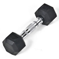 J/Fit Rubber Coated Hex Dumbbell 25 lb Single