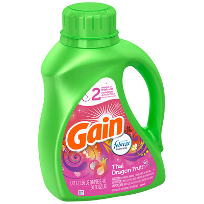 Gain with Febreze Freshness Thai Dragon Fruit Scent Liquid Laundry Detergent 50 fl. oz. Bottle