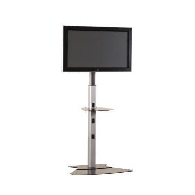 Chief PF12000 Large Flat Panel Floor Stand without Interface, Height Adjustment 4 to 7', Silver