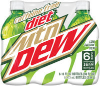 Caffeine Free Diet Mountain Dew® 6 Pack 16 fl. oz. Plastic Bottles
