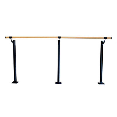Vitavibe Floor Barre Series Traditional Wood Single Bar Ballet Barre Kit Size: 5 ft.