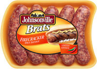 Johnsonville Firecracker Spicy Brats 19oz tray (101730) Holiday Promo