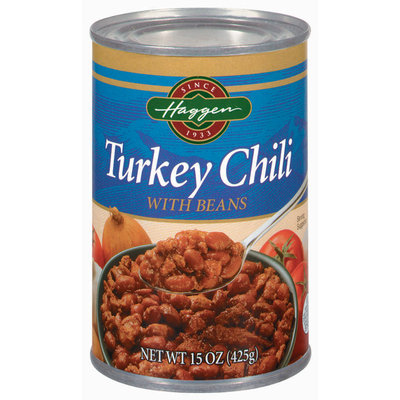 Haggen W/Beans Turkey Chili 15 Oz Can