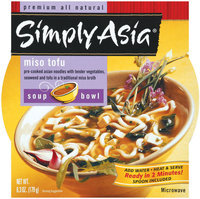 Simply Asia SA Soup Ndle Bowl Miso Tofu Noodle Soup Bowl 6.3 Oz Microwave Bowl