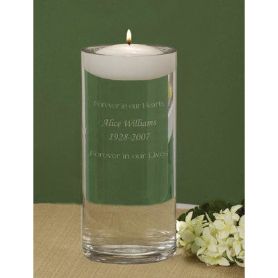 Cathys Concepts Personalized Floating Wedding Memorial Candle